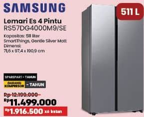 Promo Harga Samsung RS57DG4000M9 Kulkas Side by Side 583L   - COURTS