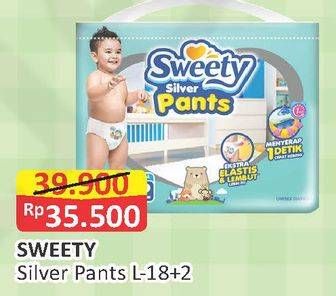 Promo Harga Sweety Silver Pants L18+2  - Alfamart