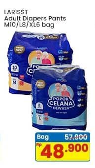 Promo Harga Larisst Diapers Pants Adult M10, L8, XL6 6 pcs - Indomaret