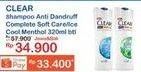 Promo Harga CLEAR Shampoo Complete Soft Care, Ice Cool Menthol 320 ml - Indomaret