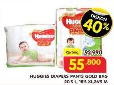 Promo Harga Huggies Pants M26, L20, XL18  - Superindo
