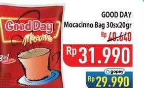 Promo Harga Good Day Instant Coffee 3 in 1 Mocacinno per 30 sachet 20 gr - Hypermart