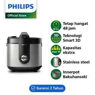 Promo Harga Philips HD3138 Rice Cooker 2L  - Shopee