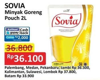 Promo Harga Sovia Minyak Goreng 2000 ml - Alfamart