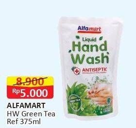 Promo Harga ALFAMART Hand Wash (Hand Soap) Green Tea 375 ml - Alfamart