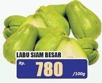 Promo Harga Labu Siam Besar per 100 gr - Hari Hari