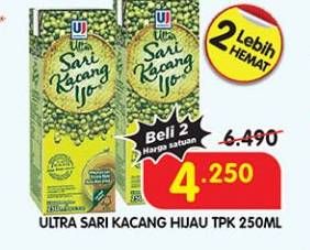 Promo Harga Ultra Sari Kacang Ijo 150 ml - Superindo
