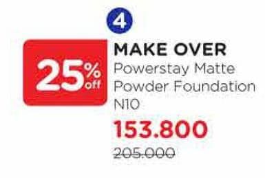 Promo Harga Make Over Power Stay Matte Powder Foundation N10  - Watsons
