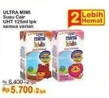 Promo Harga Ultra Mimi Susu UHT All Variants 125 ml - Indomaret