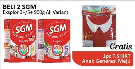 Promo Harga SGM Eksplor 3+/5+ All Variants per 2 box 900 gr - Alfamidi