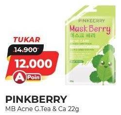 Promo Harga PINKBERRY Maskberry Green Tea 22 gr - Alfamart