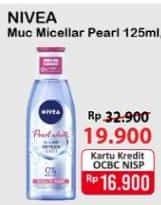 Promo Harga NIVEA MicellAir Skin Breathe Micellar Water Pearl White 125 ml - Alfamart