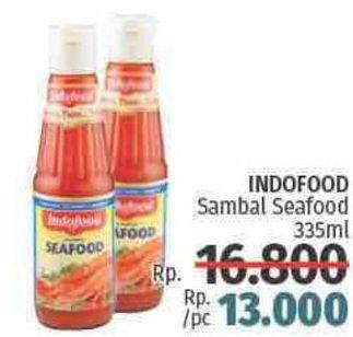 Promo Harga INDOFOOD Sambal Seafood 335 ml - LotteMart