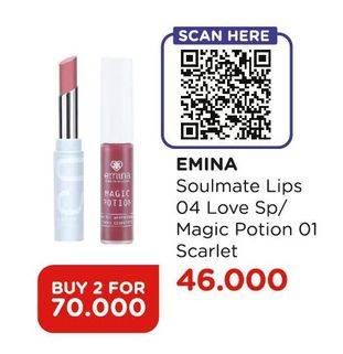 Promo Harga Emina Soulmate Lips/ Magic Potion  - Watsons