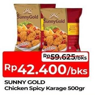 Promo Harga Sunny Gold Chicken Karaage Spicy 500 gr - TIP TOP