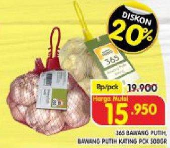 Promo Harga 365 Bawang Putih Kating 500 gr - Superindo