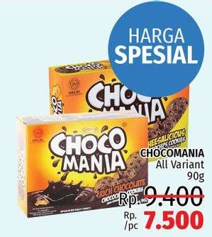 Promo Harga CHOCO MANIA Choco Chip Cookies 90 gr - LotteMart