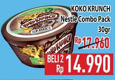 Promo Harga Nestle Koko Krunch Cereal Breakfast Combo Pack 30 gr - Hypermart