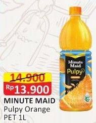 Promo Harga MINUTE MAID Juice Pulpy Pulpy Orange 1 ltr - Alfamart