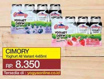 Promo Harga Cimory Yogurt Drink All Variants per 4 botol 70 ml - Yogya