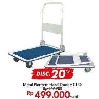 Promo Harga Metal Platform Hand Truck  HT-150  - Carrefour