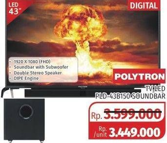 Promo Harga POLYTRON PLD-43B150 LED TV  - Lotte Grosir