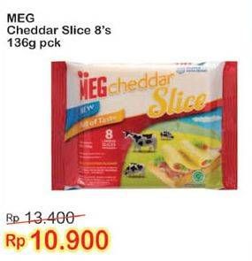 Promo Harga MEG Cheddar Slice 8 pcs - Indomaret