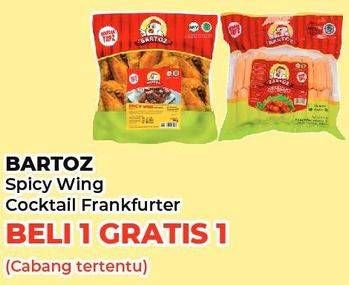 Promo Harga BARTOZ Spicy Wing, Cocktail Frankfurter  - Yogya