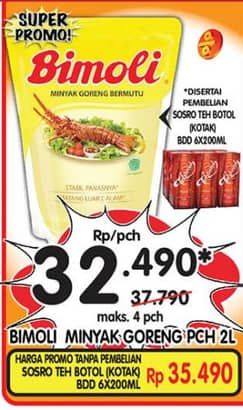 Promo Harga Bimoli Minyak Goreng 2000 ml - Superindo