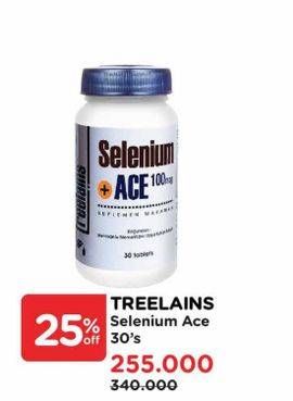 Promo Harga Treelains Selenium Ace 30 pcs - Watsons