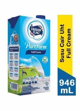 Promo Harga Frisian Flag Susu UHT Purefarm Full Cream 946 ml - Indomaret
