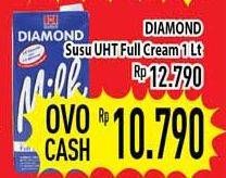 Promo Harga DIAMOND Milk UHT Full Cream 1 ltr - Hypermart