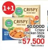 Promo Harga So Good Crispy Chicken Nugget 400 gr - LotteMart