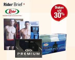 Promo Harga RIDER Brief Spandex  - Carrefour