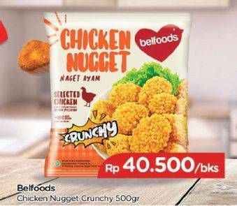 Promo Harga BELFOODS Nugget Crunchy 500 gr - TIP TOP