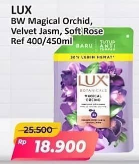Promo Harga LUX Botanicals Body Wash Magical Orchid, Velvet Jasmine, Soft Rose 400 ml - Alfamart