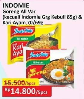 Promo Harga Indomie Mie Kuah/Goreng  - Alfamart