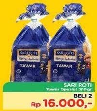 Promo Harga SARI ROTI Tawar Spesial per 2 pouch 370 gr - TIP TOP