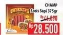 Promo Harga CHAMP Sosis Sapi 375 gr - Hypermart