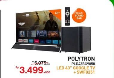 Promo Harga Polytron PLD43BG9058  - Yogya