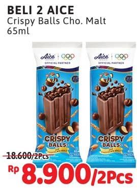 Promo Harga Aice Ice Cream Crispy Balls 65 gr - Alfamidi