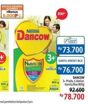 Promo Harga DANCOW Nutritods 3+ Madu, Cokelat, Vanila 800 gr - Alfamidi