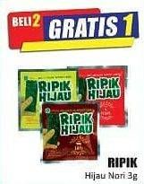 Promo Harga RIPIK HIJAU Nori 3 gr - Hari Hari