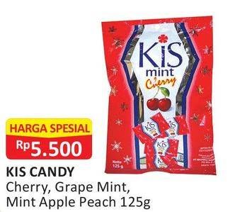 Promo Harga KIS Candy Mint Mint Cherry, Grape, Apple 125 gr - Alfamart
