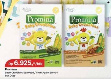 Promo Harga Promina 8+ Baby Crunchies Seaweed, Krim Ayam Brokoli 20 gr - TIP TOP