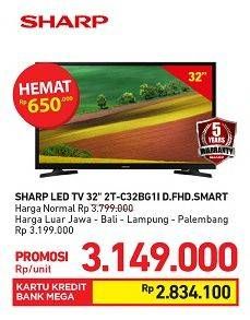 Promo Harga SHARP 2T-C32BG1 | LED TV 32 inch  - Carrefour