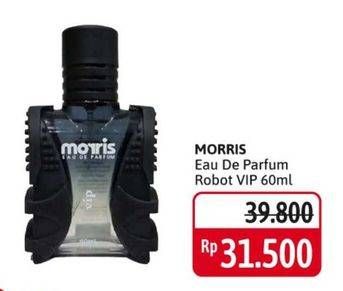 Promo Harga MORRIS Man Parfume Robot VIP Black 60 ml - Alfamidi