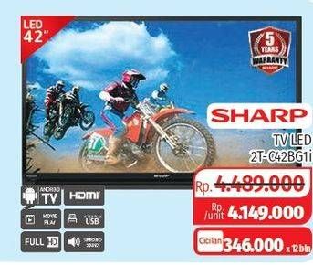 Promo Harga SHARP 2T-C42BG1i | Full HD Android TV 42"  - Lotte Grosir