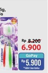 Promo Harga Ciptadent Sikat Gigi Crystal Clean Soft 3 pcs - Alfamart