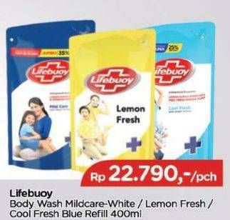 Promo Harga LIFEBUOY Body Wash Mild Care, Lemon Fresh, Cool Fresh 450 ml - TIP TOP